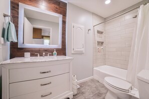 Hair dryer, towels
