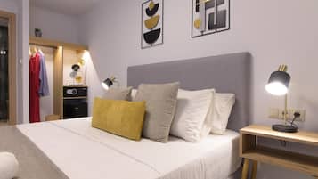 2 chambres, literie hypoallergénique, coffres-forts dans les chambres