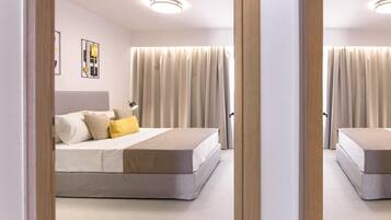 2 Schlafzimmer, Allergikerbettwaren, Zimmersafe, Bügeleisen/Bügelbrett