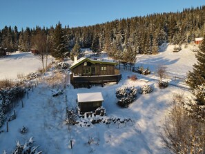 Exterior - Cozy cabin with a spectacular view! Pet-friendly - 15 minutes to skiing resort! (Buskerud)
