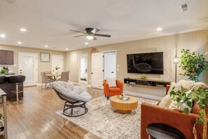 Smart TV, ping pong, books