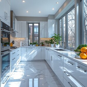 Private kitchen - Chic apartment in fabulous Marina del Rey with WiFi, fitness room (Marina del Rey)