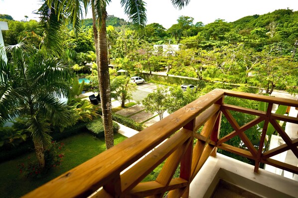 Deluxe Apartment, Garden View | Terrace/patio - JardinesDelMontserrat (Las Terrenas)