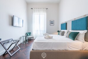 1 bedroom, iron/ironing board, WiFi, bed sheets - Verso Suites - Suite Turchese (Cagliari)