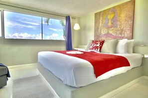 Villa Supérieure, vue plage | 3 chambres, bureau, espace de travail pour ordinateur portable