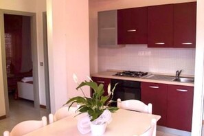 Fridge, oven, stovetop, toaster
