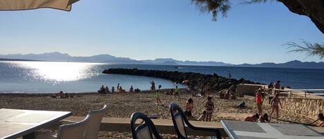 Accommodatie ligt op het strand