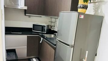 Family Apartment, Balcony, City View | Private kitchen