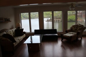 Smart TV, DVD player, books, video library