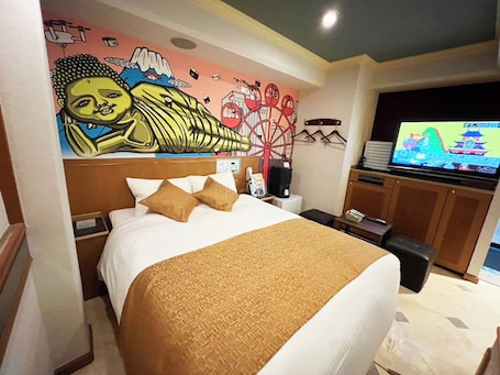 Double Room | Free WiFi, bed sheets. Sakura Osakajo Kita Hotel
