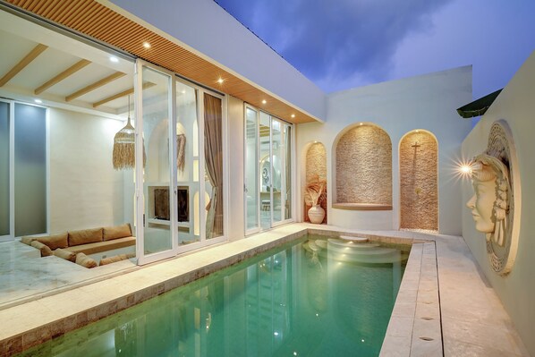 Pool - Tranquil 1-bedroom Villa with Private Pool in Kuta Bali (Bali)