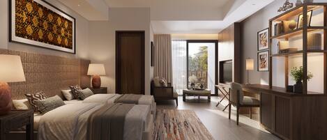 Hochwertige Bettwaren, Minibar, Zimmersafe, individuell dekoriert