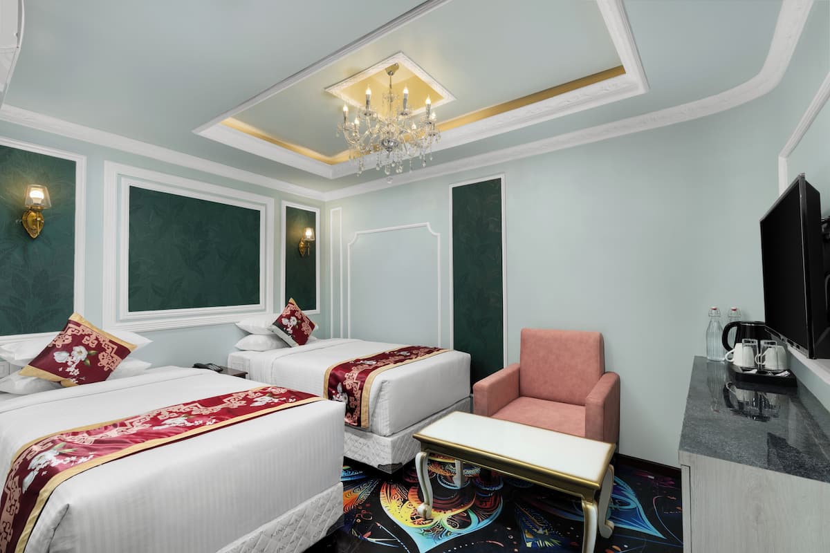 Camera Deluxe con 2 letti singoli | Biancheria in cotone egiziano, biancheria da letto di alta qualità