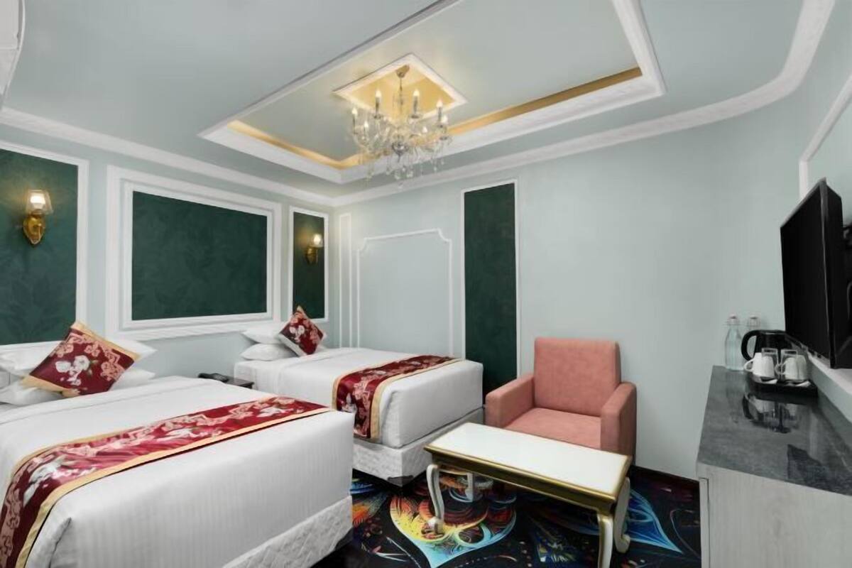 Sábanas de algodón egipcio, ropa de cama de alta calidad y minibar 