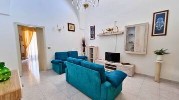 Apartment, 2Â Schlafzimmer, Raucher, Terrasse | Wohnzimmer