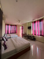 Family Suite, Balcony, Mountain View | Desk, laptop workspace, soundproofing, iron/ironing board