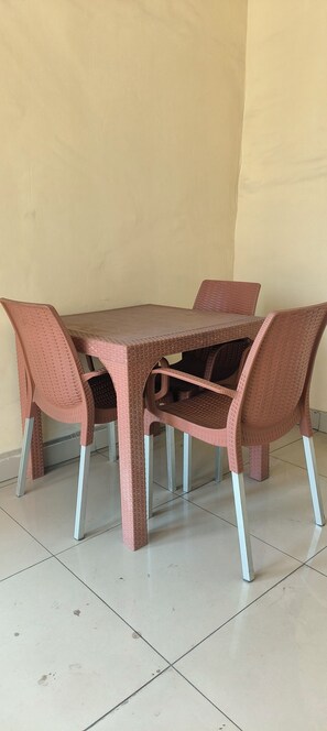 Quarto, 1 quarto, acessível, varanda | Sala de jantar