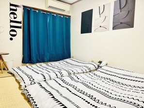 2 bedrooms, iron/ironing board, bed sheets