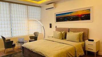 Economy-Apartment, Balkon, Stadtblick