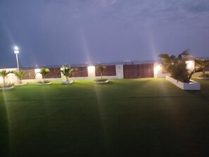 Front of property – evening/night