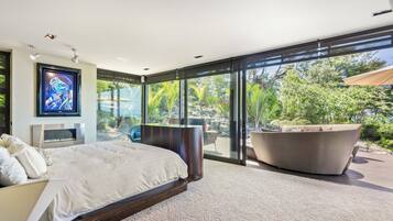 Lúxussvíta - útsýni yfir hafið | 1 svefnherbergi, ókeypis þráðlaus nettenging