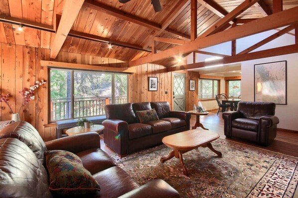 TV, fireplace, offices