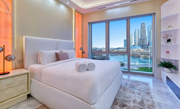 Appartement Premium, vue ville | 4 chambres, literie de qualité supérieure