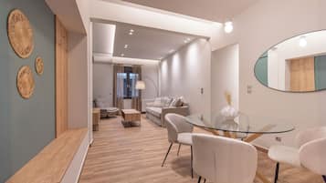 Luxury Apartment, City View | Living area