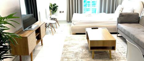 1 bedroom, iron/ironing board, travel crib, WiFi