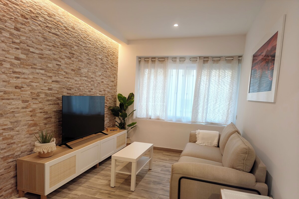 55-inch flat-screen TV with digital channels, TV