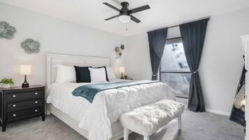 2 bedrooms, iron/ironing board, travel cot, WiFi