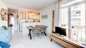 Apartment | Living room - Beachside Stay w/ Pools (Castello d'Empuries)