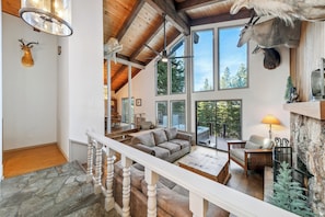 TV, fireplace, video games, offices