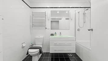 Hair dryer, towels