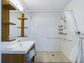Shower, hair dryer
