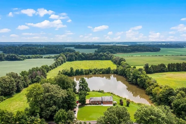 Enjoy the Serenity of your own private lake.  With plenty of room to roam