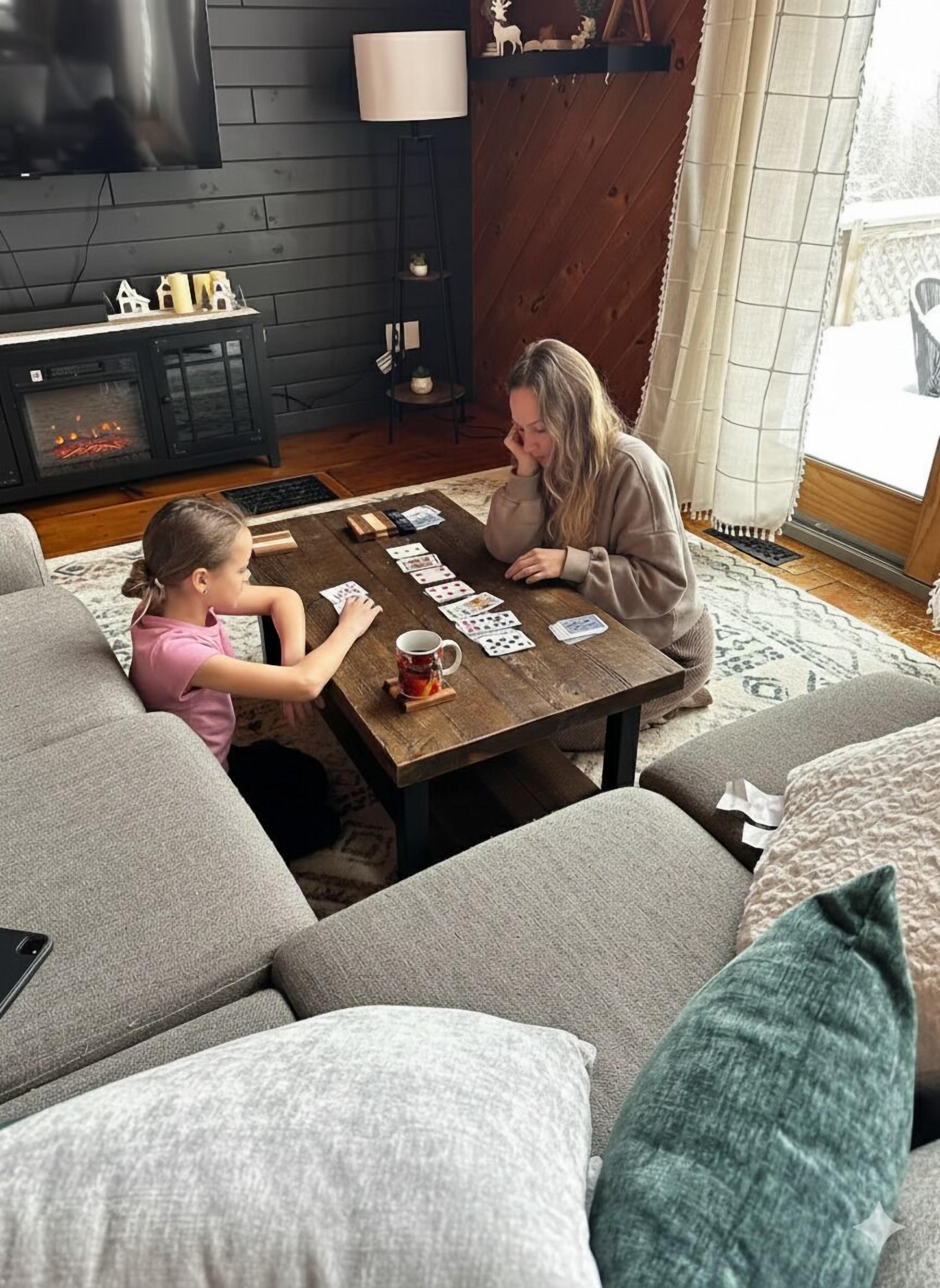 Smart TV, chimenea, videojuegos y reproductor de DVD 