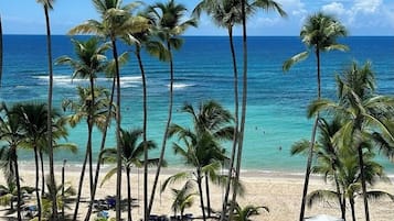 Sun loungers, beach towels