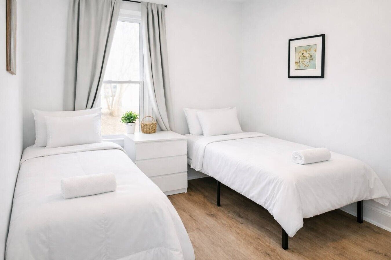 Desk, WiFi, bed sheets