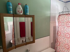 Serviettes fournies, savon, papier toilette