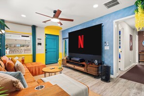 Smart TV, video games, table tennis, books