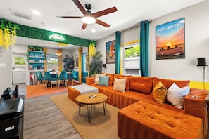 Smart TV, video games, table tennis, books