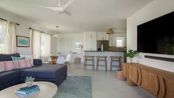 Smart-tv och en stereo