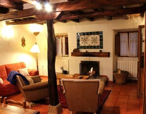 TV, fireplace, DVD player