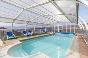 Una piscina riscaldata