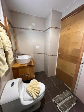 Bruser, hårtørrer, håndklæder, Sæbe