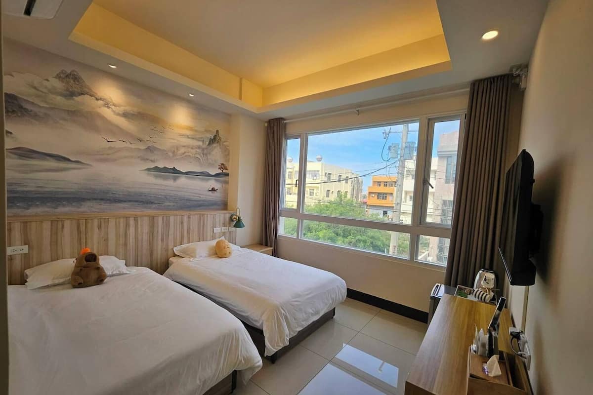 Habitación Confort con 2 camas individuales | 1 habitación, insonorización y wifi gratis