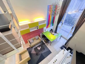 Apartamento, 1 quarto | Área de estar