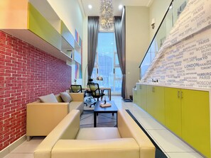 Apartment, 1 Bedroom | Living area