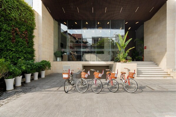 A szálláshely homlokzata